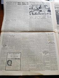 Cumhuriyet Gazetesi - 23 Şubat 1954 - Ölçü Hasreti Yazan Nadir Nadi Köşe Yazısı - Bütçenin Tümü Üzerindeki Müzakereler Sona Erdi - Türk Pakistan Paktı Ve Mısırlı Tahrikleri - Maliye Bakanı Hasan Polatkan Dün Bütçeyi Müdafaa Etti - Galatasaray Öğretmenleri  Beraat Ettiler - Rahmetli Abidin Daver'e Ordunun Şükran Duygusu - Günde 20.000 Ton Kömür Çıkaracağız - Hilton Oteli'nden Konacak Tablolar Meselesi Oldu - İnce Memed Yazan Yaşar Kemal Yazı Dizisi - Üniversiteliler Kıbrıs'a Bağlılık Gösterisi Tertip Ettiler - Yabancı Sermaye Kanunu Yazan Burhan Felek Köşe Yazısı - Pakistan'da Şükran Günü İlan Edildi - Türkiye Eskrim Birincilikleri - Karayağız Tercüme Eden B.F. Yazı Dizisi - İngiltere'de Yeni Biri Dans Fotoğrafları - Aşk Herşeyin Üstünde Yazan Sermed Sami Uysal Yazı Dizisi - Büyük Adli Hatalar Esrarlı Bir Oyuncunun Çeviren Mazhar Kunt - Resimli Roman Liman Cinayeti Yazan Georges Simenon - Sandıklar Dolusu Elbise İle Seyahat Eden Kraliçe Elizabeth