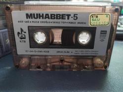 MUHABBET 5 - ARİF SAĞ - MUSA EROĞLU - YAVUZ TOP - MUHLİS AKARSU - KASET [1987 Zirve Plak - kağıt baskı - sarı bandrol]