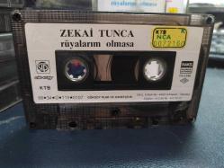 ZEKAİ TUNCA - RÜYALARIM OLMASA - KASET [1988 Göksoy Plak - kağıt baskı - sarı bandrol]