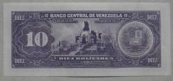 VENEZUELA=1992 10 Bolivares P-61c  ÇİL'