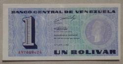 VENEZUELA=1989 1 Bolivar P-68 ÇİL'