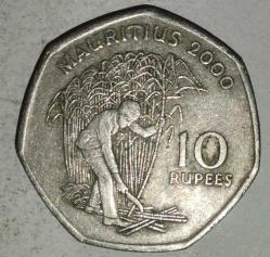 MAURITIUS 2000   10 RUPEE