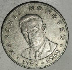 POLONYA 1975   20  ZLOTY  Marceli Nowotko