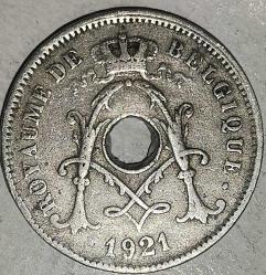 BELÇİKA 1921  10 CENTIMES
