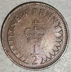 İNGİLTERE 1971 1/2 PENNY