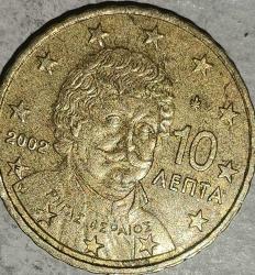YUNANİSTAN 2002   10 EUROCENT