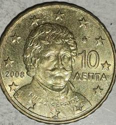 YUNANİSTAN 2008  10 EUROCENT