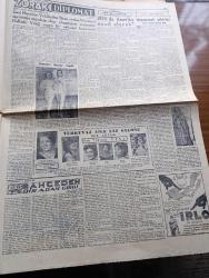 Cumhuriyet Gazetesi - 17 Ekim 1954 - Hükümet 400.000 Ton Kömür İthal Edecek - Pamir Tatbikatı Dün Başarı İle Sona Erdi - Dünya Güzellik Müsabakası Yarın - 25 Günde 286 Şoför Hakkında Zabıt Tutuldu - Zoraki Diplomat Yazan Yakup Kadri Karaosmanoğlu Yazı Dizisi - Türk Yugoslav Milli Maçı Bugün Oynanıyor - Dün Geceki Güreşler - 1001 Kuyu Yazan Va Nü Yazı Dizisi - Londra Geceleri Yazan Robert Fabian Yazı Dizisi - Reşid Paşa'ya Dair Yazan Hasan Ali Yücel Köşe Yazısı - Sigaradan Hipnotizma İle Kurtulanlar - Rodos Müftüsü Şeyh Süleyman Kaşlıoğlu Dövüldü - Galatasaray Lisesinde Diploma Töreni - Cezmi Or Atletizm Müsabakaları Başladı - Fenerbahçe Beşiktaş Muhteliti Galatasaray Adalet Muhteliti Dolmabahçe Stadında Karşılaşıyor - Bahçeden Bir Adam Girdi Yazan Perihan Zorlu Yazı Dizisi - Dantelden NATO Yapıldı Fotoğraf - Resimli Romanımız Doktor'un Aşkı Yazan George Simenon - Fransız Milli Futbol Takımı Almanya'yı Yendi - Doğubank - Gripin - Caterpillar
