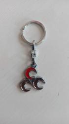 üç hilal metal anahtarlık