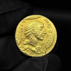 Antik Yunan Güneş Tanrısı Apollo Altın Renginde (Replika-Yeni Yapım) (9)