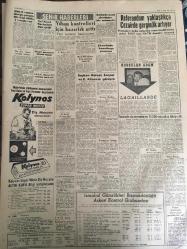 YENİ SABAH GAZETESİ 11 ARALIK 1960 YIL :23 SAYI :7814--Kurucu Meclis de Partilerin Durumu Belli Oldu --150 milyon dolarlık kredi işi hal yolunda ---Yassıada duruşmalarını 21 vatandaş takip etti --Gürsel ,Sarper ve Alican la görüştü ---Bir fabrika ile eczane soyuldu ---Edirne Üniversitesi beş sene de kurulacak --İnsan Hakları Günü Kutlandı ---İstanbul ve Ankara Barolarına Reis Seçildi ---Göze vuran nezle :Siyavuşgil --İstanbul Rehberi ---Cezayir de polis dün 400 kişiyi tevkif edildi --Lumumba cıların katliam tehdidi --Tiyatro :Yeni Oyunlar ,--Ayfer Feray --Yılbaşı kontrolleri için hazırlık arttı ---Fenerbahçe PTT yi son dakikalarda yendi :2-1--G.Birliği, Karagümrüğü farklı mağlup etti :4-1--İst.Spor ,Ş.Hilal den tek golle iki puan aldı --Galatasaray -Olimpiyakos rövanş maçı bu sabah ---Nişanlısına laf atan şahsı öldürdü --Bir maliye binası yandı --İl temsilcileri partili de olabilecek .Kurucu Meclis üyeleri mal beyanında bulunacak ---