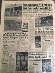 YENİ SABAH GAZETESİ 11 ARALIK 1960 YIL :23 SAYI :7814--Kurucu Meclis de Partilerin Durumu Belli Oldu --150 milyon dolarlık kredi işi hal yolunda ---Yassıada duruşmalarını 21 vatandaş takip etti --Gürsel ,Sarper ve Alican la görüştü ---Bir fabrika ile eczane soyuldu ---Edirne Üniversitesi beş sene de kurulacak --İnsan Hakları Günü Kutlandı ---İstanbul ve Ankara Barolarına Reis Seçildi ---Göze vuran nezle :Siyavuşgil --İstanbul Rehberi ---Cezayir de polis dün 400 kişiyi tevkif edildi --Lumumba cıların katliam tehdidi --Tiyatro :Yeni Oyunlar ,--Ayfer Feray --Yılbaşı kontrolleri için hazırlık arttı ---Fenerbahçe PTT yi son dakikalarda yendi :2-1--G.Birliği, Karagümrüğü farklı mağlup etti :4-1--İst.Spor ,Ş.Hilal den tek golle iki puan aldı --Galatasaray -Olimpiyakos rövanş maçı bu sabah ---Nişanlısına laf atan şahsı öldürdü --Bir maliye binası yandı --İl temsilcileri partili de olabilecek .Kurucu Meclis üyeleri mal beyanında bulunacak ---