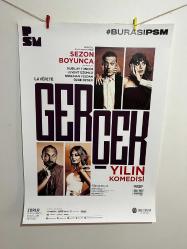 Gerçek orijinal tiyatro afişi