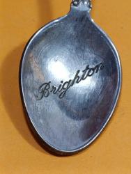 K77-----SARAY DEKORLU GÜMÜŞ KAPLAMA ESKİ ÇAY KAŞIĞI