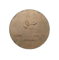 Yapı ve Kredi Bankası - Tasarruf mevduatının bir milyarı aşma hatırası - Madalyon