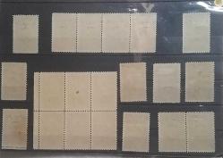 Osmanlı Fiskal Orta Doğu Hicaz Demiryolları pulları toplam 20 adet bir dörtlü seri ve altılı blok şeklinde MNH,MLH,MH ,Nadir.