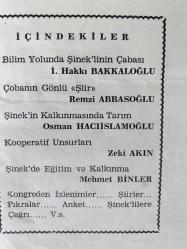 ŞİNEK (ÇAYKARA-ATAKÖY) DERGİSİ