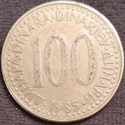 YUGOSLAVYA 100 Dinar, 1985 ÇÇT++