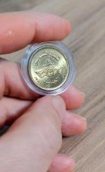 MISIR 50 Piastre, 2015 ÇİL Süveyş Kanalı'nın Yeni Kolu Hatıra Para (Kapsülde)