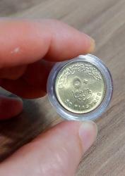 MISIR 50 Piastre, 2015 ÇİL Süveyş Kanalı'nın Yeni Kolu Hatıra Para (Kapsülde)