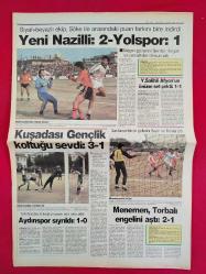 Yeni Asır Spor Gazetesi - 10 Mart 1986 - Balıkesirspor, İzmirspor, Manisaspor, Göztepe, Muğlaspor, Karşıyaka - 6 Sayfa