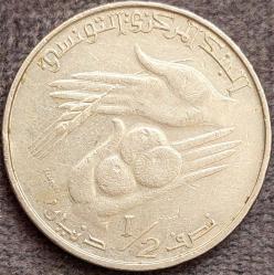 TUNUS ½ Dinar, 1983 ÇÇT+