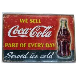 Coca Cola Kabartma Metal Poster Plaka Duvar Dekorasyon