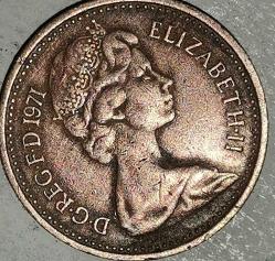 İNGİLTERE 1971  1/2  PENNY