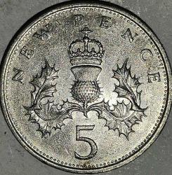 İNGİLTERE 1979   5 PENCE