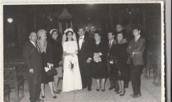 1960 LI YILLAR GELİN DAMAT GELİNLİK DÜĞÜN SİYAH BEYAZ FOTOĞRAF - FOTO PANZER ŞİŞLİ DAMGALI