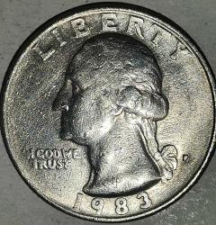 LOT.16 » AMERİKA 1983 P   25 CENT