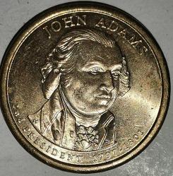 LOT.10 » AMERİKA 2008  1 DOLAR Başkanlık 1 $ Bozuk Para - John Adams (1797-1801)