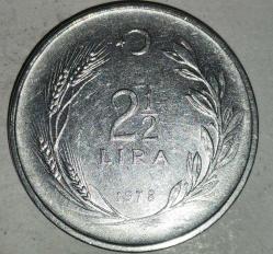 TÜRKİYE 1978   2,5 LİRA
