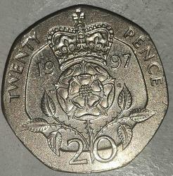 İNGİLTERE 1997  20 PENCE