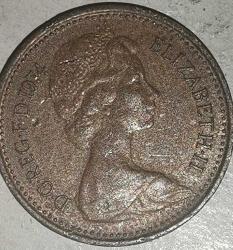 İNGİLTERE 1971  YARIM PENY