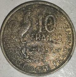 FRANSA 1952 10 FRANK