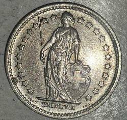 İSVİÇRE 1969  1/2 FRANK