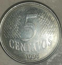 BREZİLYA  1995   5  CENTAVOS