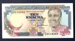 ZAMBİYA=1991  10 Kwacha P-31b  ÇİL'