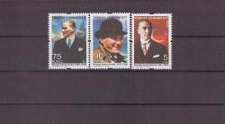 2009 Atatürk Konulu Sürekli Posta Pulları Mnh Lüks Tam Seri Pul