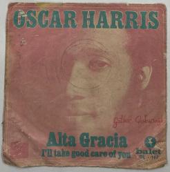 Efemera - Oscar Harris - Alta Gracia / I’ll Take Good Care Of You Plak KAPAĞI - kitantik - kitaLog
