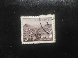 Mektup Zarfından Kesilmiş  / Postadan Geçmiş  Pul Filateli - AFYON , 5 PARA - Türkiye Cumhuriyeti