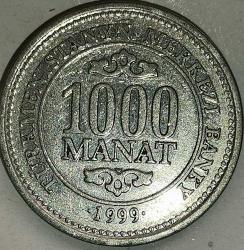 TÜRKMENİSTAN 1999  1000  MANAT