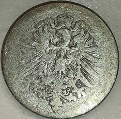 ALMANYA 1875  10 PFENNIG