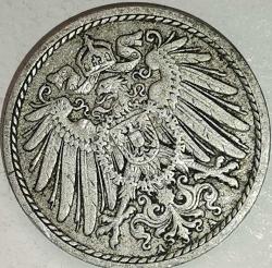 ALMANYA 1913 A     5  PFENNIG