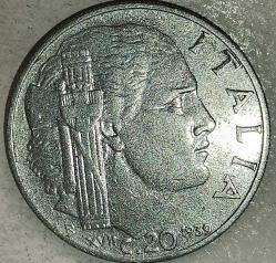 İTALYA  1939  20 CENTESİMİ