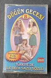 DÜĞÜN GECESİ 8 * TÜRKİYE'DE İLK DEFA SAZLI SÖZLÜ * KASET AMBALAJINDA