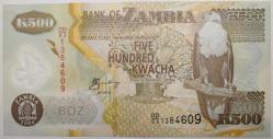 ZAMBİA 500 KWACHA POLİMER (2004) ÇİL KONDÜSYON