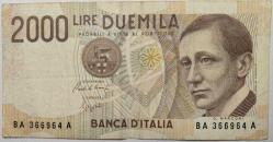 İTALYA 2000 LİRE 1990 ÇT KONDÜSYON