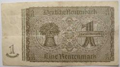 ALMANYA 1 RENTENMARK  1937 ÇT KONDÜSYON
